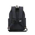 thumbnail image 4 of KAUKKO Vintage Casual Canvas and Leather Rucksack Backpack (Canvas Black2pc), 4 of 5