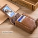 thumbnail image 3 of Cartera de piel Auténtica BULL CAPTAIN Gran Capacidad marrón con Tarjetero y bolsillo con cremallera, 3 of 6