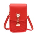 thumbnail image 3 of CAIXIA Messenger Bag Womens Solid Hasp Artificial Leather Phone Messenger Crossbody Bag, Soft Casual Daily Shoulder Purse, 3 of 5