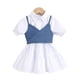 thumbnail image 1 of Vestidos de niña pequeña Vestido de mezclilla de manga larga para niñas Ropa Tutu Vestido de fiesta Vestido de fiesta Primavera Otoño Ropa de bebé Vestidos4T (Etiqueta 120) Gao Jinjia LED, 1 of 2