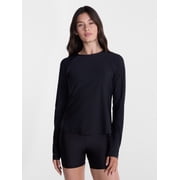 Avia Women's Mesh Back Performance Long Sleeve T-Shirt, Sizes XS-XXXL
