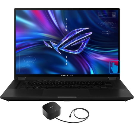 ASUS ROG Flow X16 GV601 Gaming/Entertainment Laptop (AMD Ryzen 9 6900HS 8-Core, 16.0in 165Hz Touch Wide QXGA (2560x1600), Win 10 Pro) with G5 Essential Dock