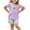 Purple, variant on ZhuoLiL Clothes for Toddler Girls Girls And Boys Summer Short Sleeve Round-Neck Blouses And Casual Shorts Baby Sport Suit Shorts(3-8Y)