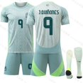 thumbnail image 1 of 2425 New Mexico Away Quick Dry Green Football Sportswear #9 J.QUINONES Copy Player Name Jersey, 1 of 2