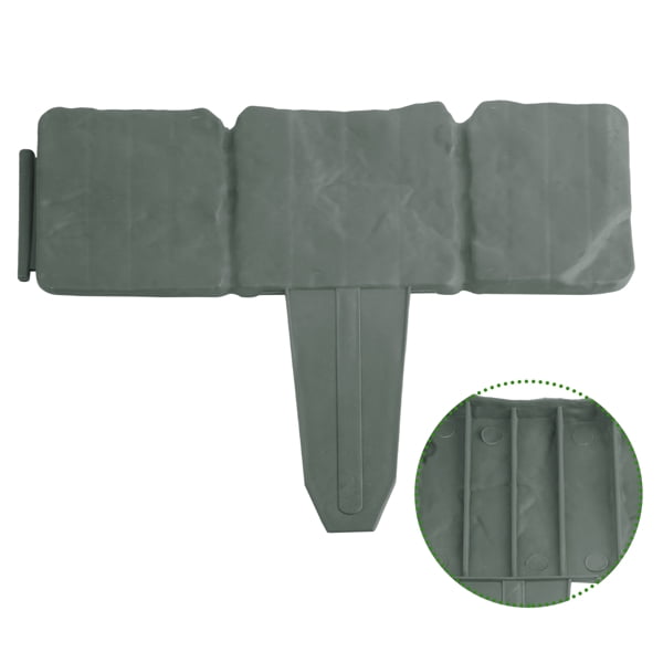 Garden Edging Border,Imitation Stone Effect Garden Lawn Border,No Dig Flexible Lawn Edging and Flower Bed Border
