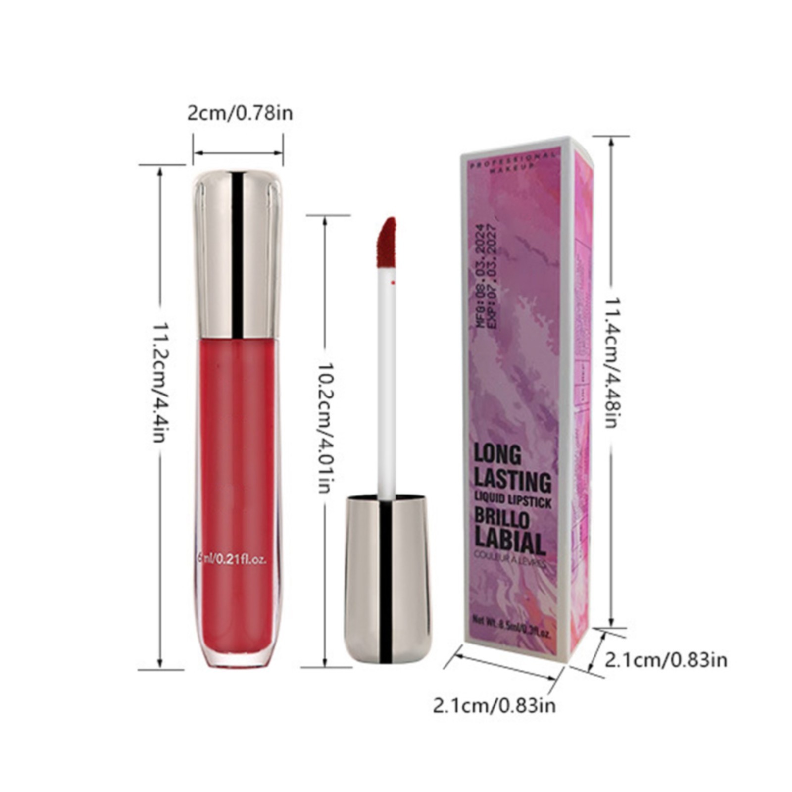 Black And Friday Sales 2024 2packs Lipsticklip Glaze Non Stick Cup New Long Lasting Soft Lip 0579