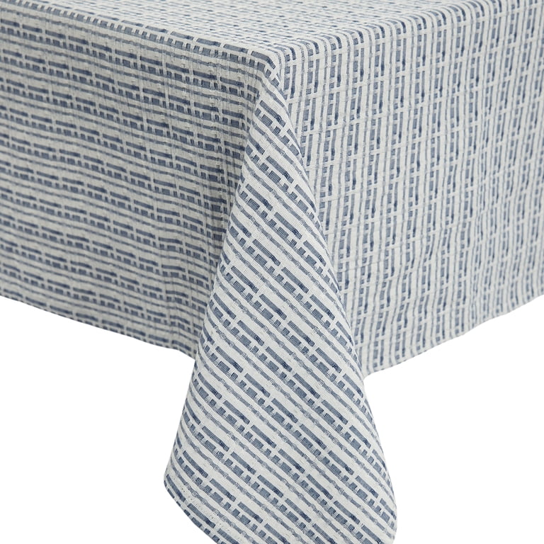 Mainstays Blue Plaid Tablecloth, 60" x 84" photo 7