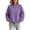 Purple #33, variant on Crew Neck Sweatshirts Women Long Sleeve No Hood Pullover Sweatshirts Fall Causal Loose Sweatshirts, L