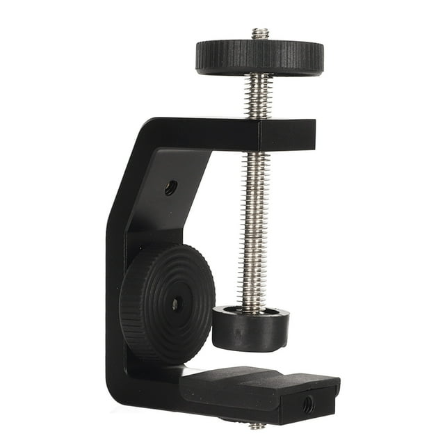 Abrazadera C Universal Abrazadera C ajustable de Metal resistente con tornillos de montaje de 1/4 pulgadas para soporte de luz de trípode