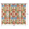 thumbnail image 5 of Pioneer Flower Floral Print Pattern Shower Curtain 84"x72", Bathroom Decorative Shower Curtain Set with 12 Hooks, Waterproof Washable, 5 of 6