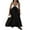 Black, variant on Gupgi Women Long Dress Sleeveless V Neck Contrast Color Swing Dress Summer Patchwork Loose Dresses