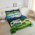 thumbnail image 4 of Erosebridal Rustic Camping Bedding Twin Comforter Set, Adventure Down Comforter, Happy Camping Decor, Reversible 2 Pieces, 4 of 7