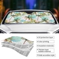thumbnail image 3 of Yiaed Watercolor Palm Tree Print Car Windshield Sunshade Front Auto Car Front Window Sun Shade Foldable Sun Visor Shield Cover Auto Accessories for Sedan SUV Truck-Small, 3 of 5