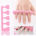 thumbnail image 1 of WIFKLSIIPG 10 Pairs Toe Separators for Pedicure – Soft Foam Toe Spacers for and Spa Use, 1 of 5