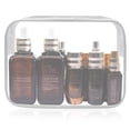 thumbnail image 4 of 2pcs Clear Toiletry BagTravel Liquids Bag, Carry On Airport Airline Compliant Bag Quart Sized 3-1-1 Kit Luggage Pouch(Grey), 4 of 5