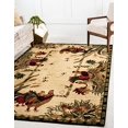 thumbnail image 2 of Unique Loom Barnyard Rooster Design Area Rug 3' 3 x 5' 3 Rectangular Ivory/Olive, 2 of 10