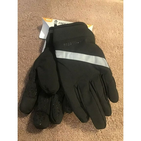 Free Country Boys Outdoor Softshell Thinsulate Glove (Black, L/XL)