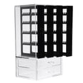 thumbnail image 5 of Acrylic Jewelry Box Organizer Earring Storage Case with 4 Vertical Drawer & 2 Jewelry Storage Drawer for Ring, Necklace & Bracelet  (176 Grooves & 160 Holes), 5 of 8