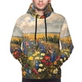 thumbnail image 2 of Bingfone Vibrant Wildflower Meadow Men's Drawstring Hoodie Long Sleeve Pocket Sweatshirts-XX-Large, 2 of 6