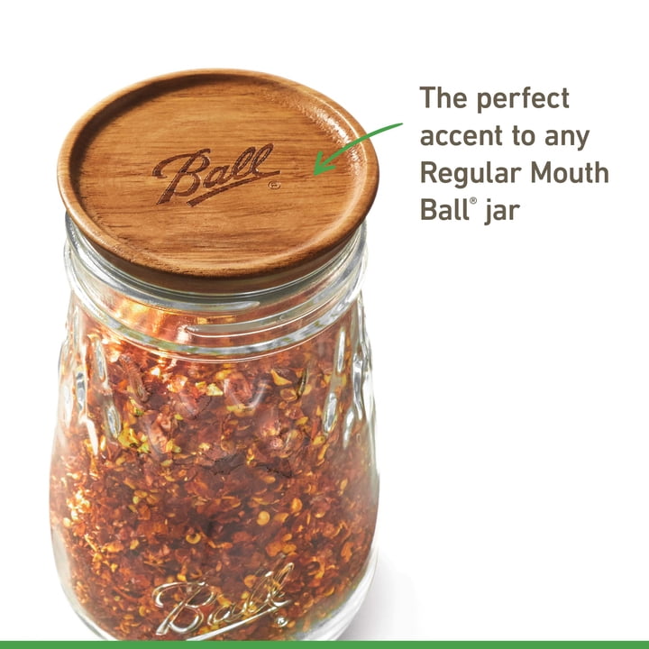 (4 pack) Ball Wooden Storage Lids, Regular Mouth, Ball Jar Lids, 3 Pack
