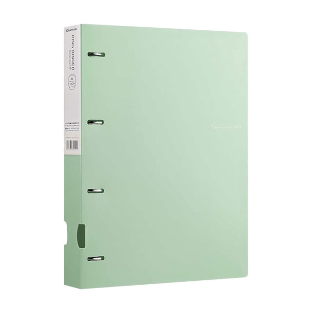 WHEANG Accordion File Organizer File Folder Test Paper Organizer Flipchart Folder A4 Insert Transparent Information Book Four Holes Punched Flipchart File Organizer Files Organizer One Size Green
