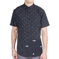 thumbnail image 3 of Visive Mens Big And Tall Short Sleeve Button Shirt, Printed Shark Shirts, 3 of 7
