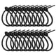 thumbnail image 1 of Uxcell 6 Pulgadas Bridas de Silicona, 20pcs Organizador de Bridas de Cierre Reutilizables para Hogar Oficina Cocina Bolsas de Comida Cables Clip Ajustable, Negro, 1 of 6
