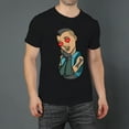 thumbnail image 2 of Men Oversize T-ShirtSkull (41) Summer Casual Short Sleeve Crew Neck Loose Tee Tops XS-5XL, 2 of 5