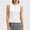 White, variant on Women's Stand-up Collar Sleeveless Jacket Elastic Breathable Slim Fits Sports Top for Summer ,Lightweight Workout Yoga Vests,Casual Loose Fits Fashion Tops(White,XL)