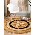 thumbnail image 4 of Rugs.com Pioneer Collection Rug – 4 Ft Round Ivory Medium-Pile Rug Perfect For Kitchens, Dining Rooms, 4 of 8