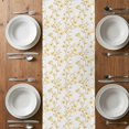 thumbnail image 4 of Yellow Spring Floral Table Runner 90 Inches Long,Elegant Watercolor Summer Botanical Cotton Linen Table Runners Dresser Scarves,Decorative Tabletop Scarf Furniture Cover for Home Dinner Party 13"x90", 4 of 8