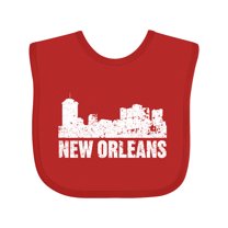 Inktastic New Orleans Skyline Grunge Boys or Girls Baby Bib