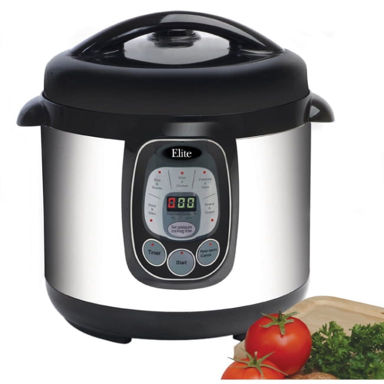 Elite Platinum EPC-807 8-Quart Electric Pressure Cooker, Stainless