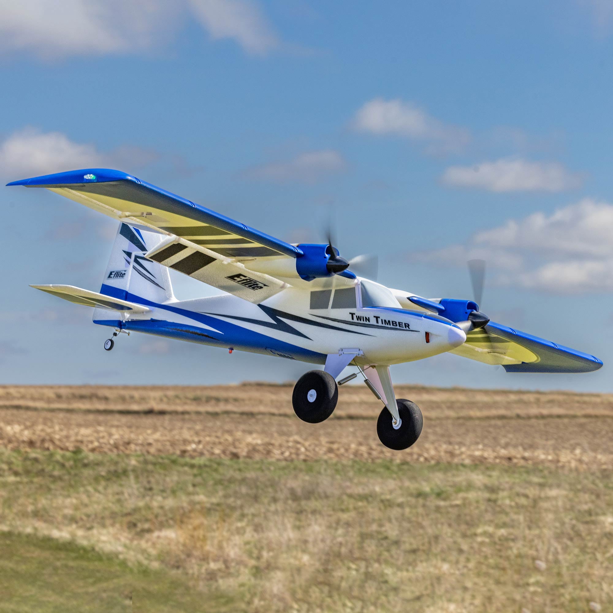 E-flite RC Airplane Twin Timber 1.6m BNF Basic Transmitter Battery and Charger Not Included with AS3X and SAFE Select EFL23850 Airplanes B&F Electric Airplanes B&F Electric