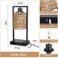 thumbnail image 5 of Farmhouse Rattan Table Lamps Set of 2, 5 of 5