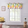 thumbnail image 2 of Global Trends Wildflower Delight Modern Floral Extra Wide Window Valance, 84 W x 19 L inches, White, 2 of 7