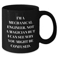 thumbnail image 2 of Funny Mechanical Engineer Gifts for Him from Men - 'I'm A Mechanical Engineer. Not A Magician...' Black Coffee Mug, Father's Day Unique Gifts, 2 of 4