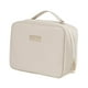 thumbnail image 4 of Bolsa de maquillaje de viaje,Bolsas de cosméticos,Organizador de herramientas cosméticas,Estuche de transporte compacto de tres brochas de maquillaje Beige, 4 of 8