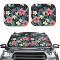 thumbnail image 2 of Haiem Green Tropical Leaves Car Windshield Sun Shade (2 Pieces) Foldable Windshield Sun Shade Car Accessories for Truck SUV Pickup-Large, 2 of 7