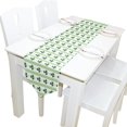 thumbnail image 5 of EREHome St Patrick's Day Clover Table Runner 13x90 Inches Green Table Top Decoration, 5 of 5