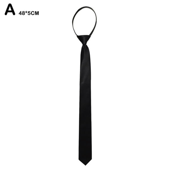 5/8cm Ties Slim Girls Tie Zipper Necktie For Men Women Tie For Boys Gravatas Rubber Pre-tied Girls Tie Suits