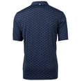 thumbnail image 3 of Men's Cutter & Buck Navy Utah State Aggies Virtue Eco Pique Tile Recycled Polo, 3 of 3