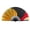 Black yellow red, variant on Professional 10 Inch Reversible Martial Arts Fan with Frame for Practice