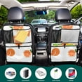 thumbnail image 5 of Orange slices white background pattern 212 Pack Kick Mat Back Seat Protector With Storage Pockets, Universal Car Seat Back Organizer For Pets, Waterproof Backseat Protector For Most Car, 5 of 5