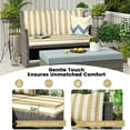 thumbnail image 3 of DTTRA Outdoor Loveseat Cushion Set, 48 x 24 Inch, Water Repellent, 3-Year Fade Resistant, Patio Furniture Cushions with Removable Cover, Ties and Hidden Zipper for Sofa Bench Couch Pads Set, 3 of 8
