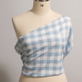 thumbnail image 4 of 1" Checkered Gingham PolyPoplin Fabric by The Yard - 60 Inch Wide for Sewing, Quilting, Tablecloths, Curtains, Apparel, Crafting, DIY Projects, 4 of 10
