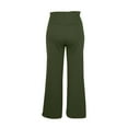 thumbnail image 3 of cocolona Womens High Waisted Wide Leg Pants Elastic Waist Drawstring Baggy Sweatpants Fashion Solid Color Trousers, 3 of 7