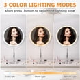 thumbnail image 3 of Espejo de maquillaje Hasipu con 10 luces, aumento 7X, recargable, 3 of 9