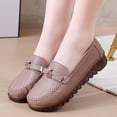 thumbnail image 7 of NOKIO Comfortable Women'S Flats Stylish Women'S Breathable Fashion Sneakers Women Comfort Walking Flat Loafer Slip On Leather Loafer Comfortable Flat Shoes Outdoor Driving Shoes, 7 of 7
