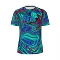 thumbnail image 5 of Retro 60s Ar Gym T Shirt Summer Groovy Abstract Print Vintage T-Shirts Trending Tshirt For, 5 of 5